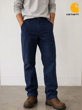 Carhartt FR Flame Resistant Ripstop Utility Work Pants Navy 34x32